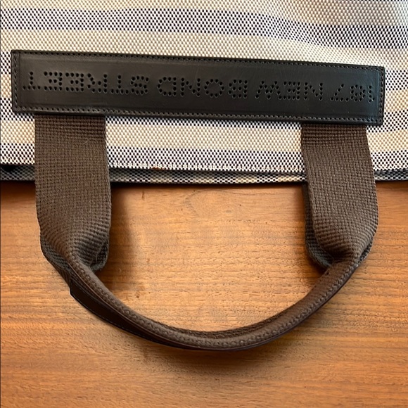 Asprey Brown and Cream Striped Tote -like new! - Picture 8 of 12
